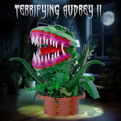 Audrey 2 Cannibal Flower Building Block Set, Little Shop of Horrors Piranha Plant with Openable Mouth Toy Collection, Gift Birthday, Christmas, Holiday, for TV Fans, Kids 6+, (342 PCS)