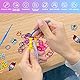 JOPHEK Loom Bänder Set, Bunte Gummibänder Kit für Armbänder, Gummibänder, DIY Elastisches Loombänder Basteln mit Perlen Charms Aufbewahrungsbox für Anfänger Junge Mädchen Geschenk (COLORFUL 40GE)