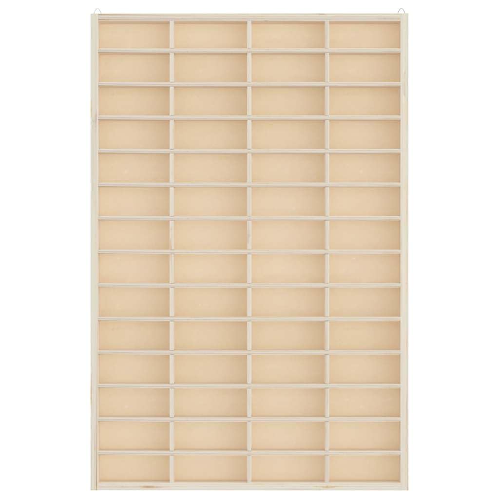 vidaXL Vitrine de Collection en Bois avec 56 Compartiments 40 x 4,5 x 60 cm