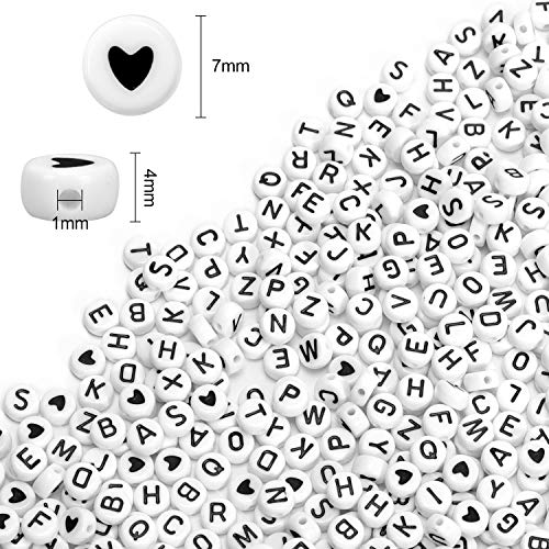 900 stuks acryl alfabet letterkralen voor kinderen doe-het-zelf sieraden maken sleutelhangers - Image 3