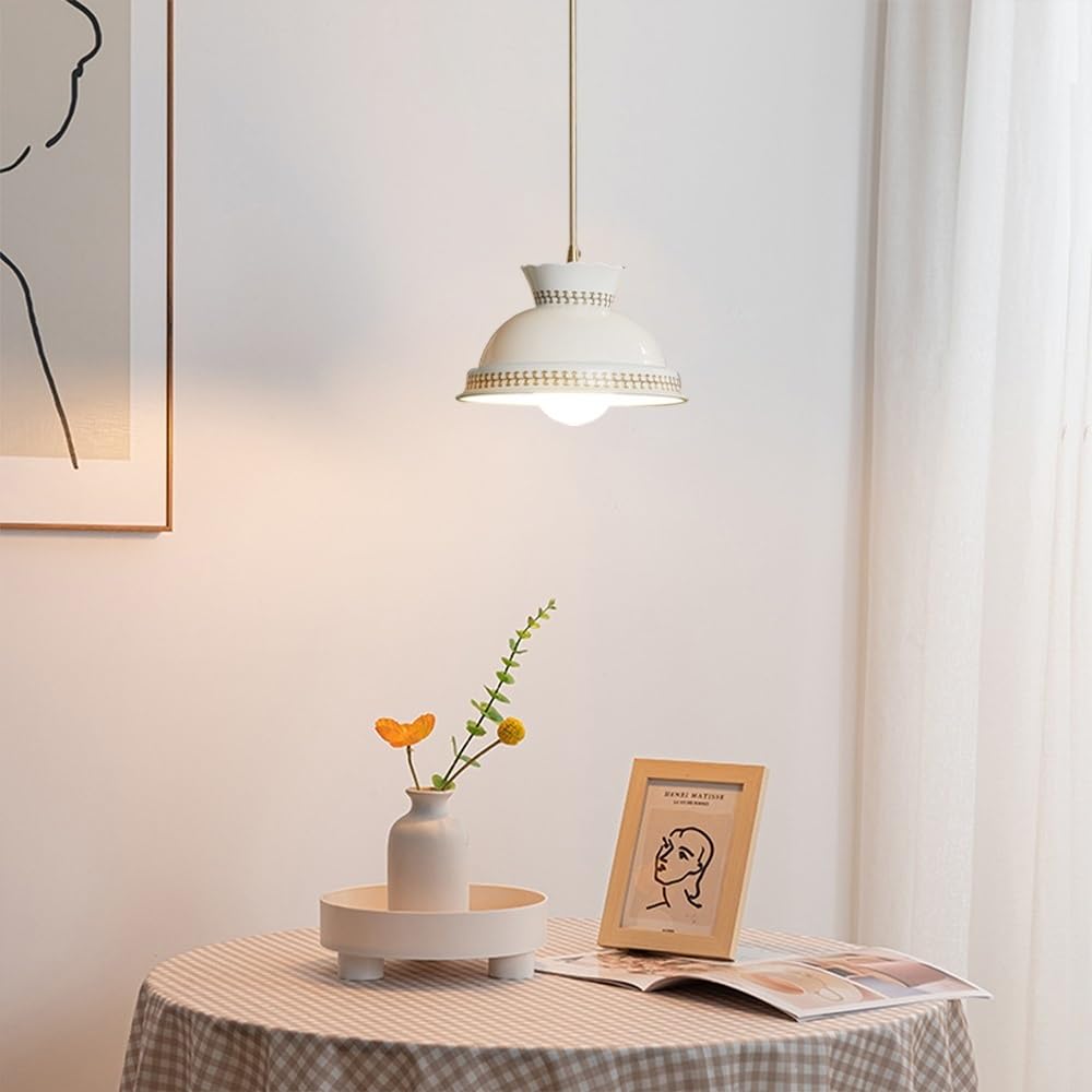 Jadssox Nowoczesna Ceramiczna Lampa Wisząca Z Białej Porcelany Żyrandol