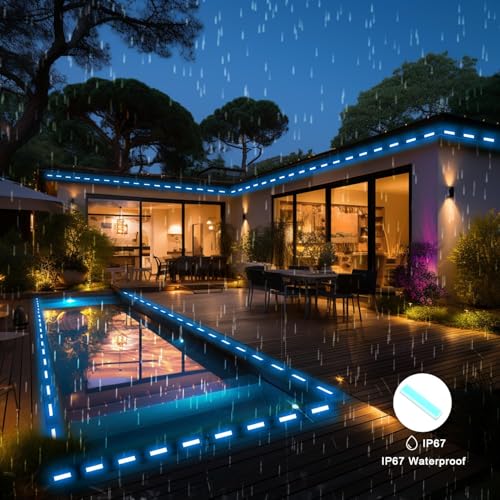 Image of 40FT LED Storefront Lights for Business - DIY 16M Color Outdoor Lights with Remote & App Control, 44 Modes Changing and Timer LED Strip Lights for Restaurants, Bars, Windows,House,Holiday, Daily