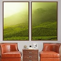 2 Piece Framed Canvas Wall Art Greenlands Canvas Prints Home Artwork Decoration for Living Room,Bedroom - 16