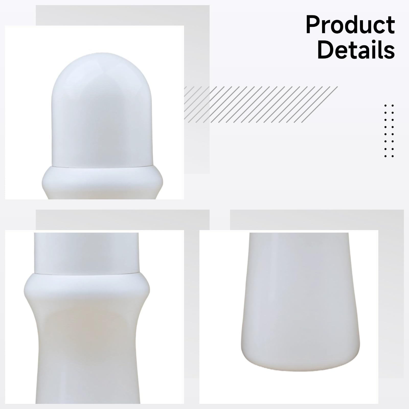 15 Stk. Roll-on-Flaschen, nachfüllbare leere Kosmetikflaschen mit Kugelverschluss, Essential-Oil-Roller-Flaschen für Parfüm, Deodorant und Reisen, kompakt und praktisch, 80 ml, 2,71 oz