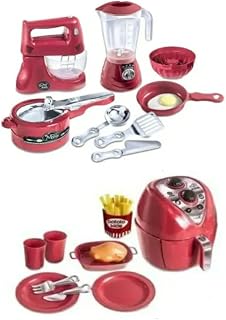 Kit Air Fryer Brinquedo Infantil + Litlle Chef Cozinha Kids