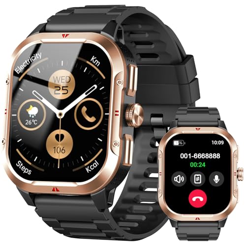 Montre Connectée avec GPS Intégré, Smartwatch Homme avec Appel Bluetooth, 110+ Sportifs, Montre Sport avec Podometre, Suivi Santé et Sommeil, Etanche IP68,...