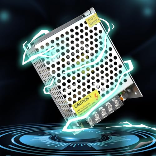 Image of LightingWill 12V 5A 60W DC Universal Regulated Switching Power Supply, Converter AC 240V to DC 12V LED Power Adapter Transformer Driver, LED Strip light,Radio