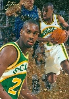 Gary Payton Basketball Card (Seattle Supersonics) 1995 Fleer Flair #128