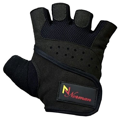 New Gel Weight lifting body building gloves Gym Strap Training Flex Leather (XXL)