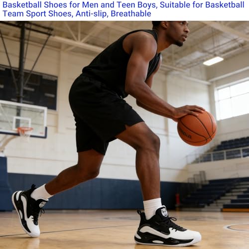 Image of Beita High Upper Basketball Shoes for Men Sneakers Breathable Sports Shoes Anti Slip