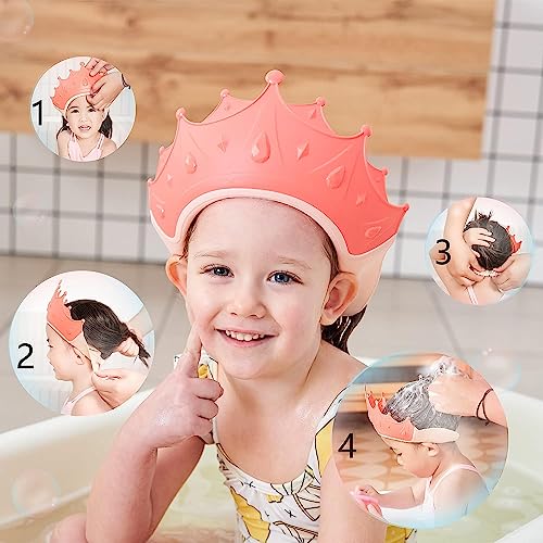 Image of Shower cap for babyand toddler, ear and face protection fron the water, easy and safe, made with silicon