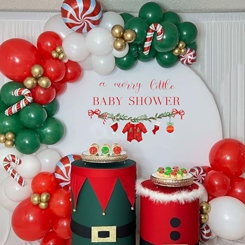 Vinilo decorativo para baby shower Navidad 29x24 in