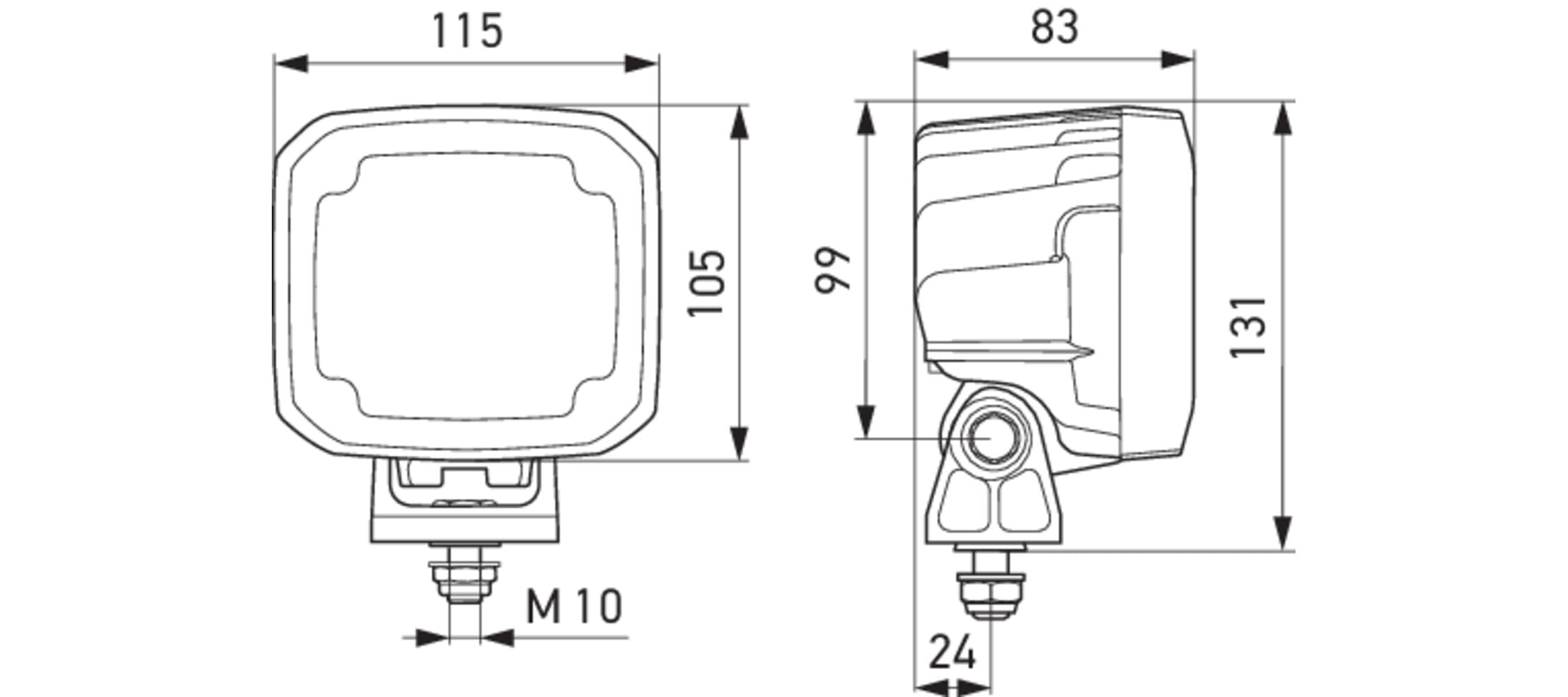 HELLA 1GA 995 606-011 LED-Faro de trabajo - Ultra Beam Gen. II - 12/24V