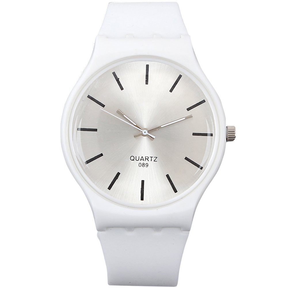 2013newestseller Unisex White Ultra-thin Silicone Wrist Quartz Watches