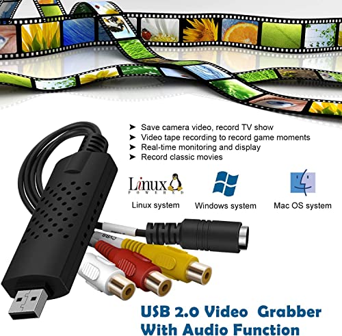 image for VIXLW Video Capture Card, USB Video Capture Device,RCA to USB Audio Vi