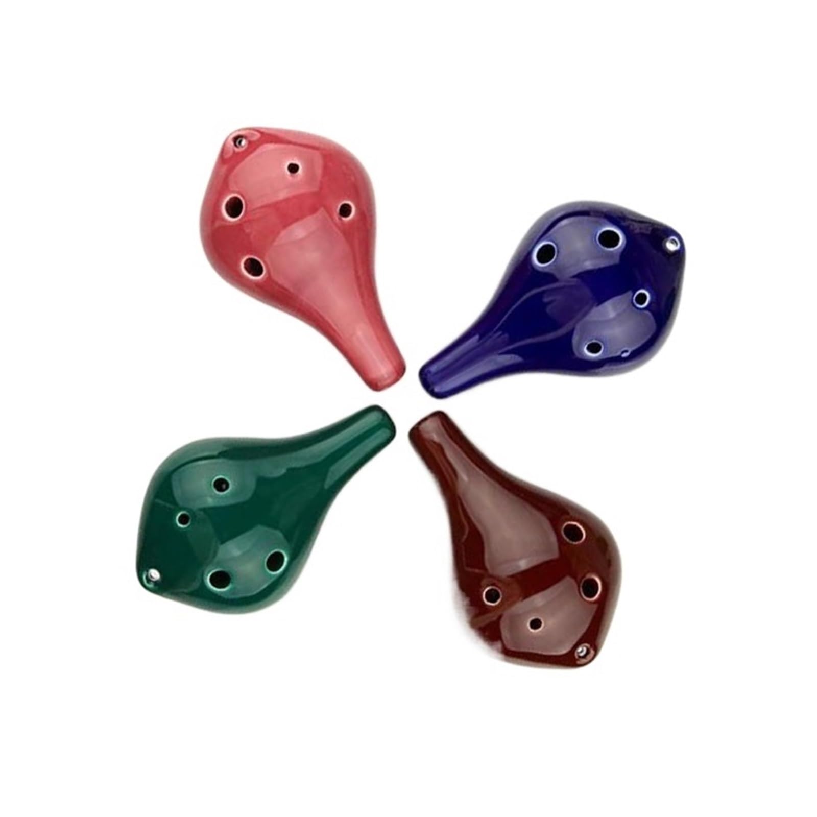 Ocarina 6 Loch Alto C Tonart Für Anfänger Unterricht Keramik Professionelles Spielinstrument(Blue)