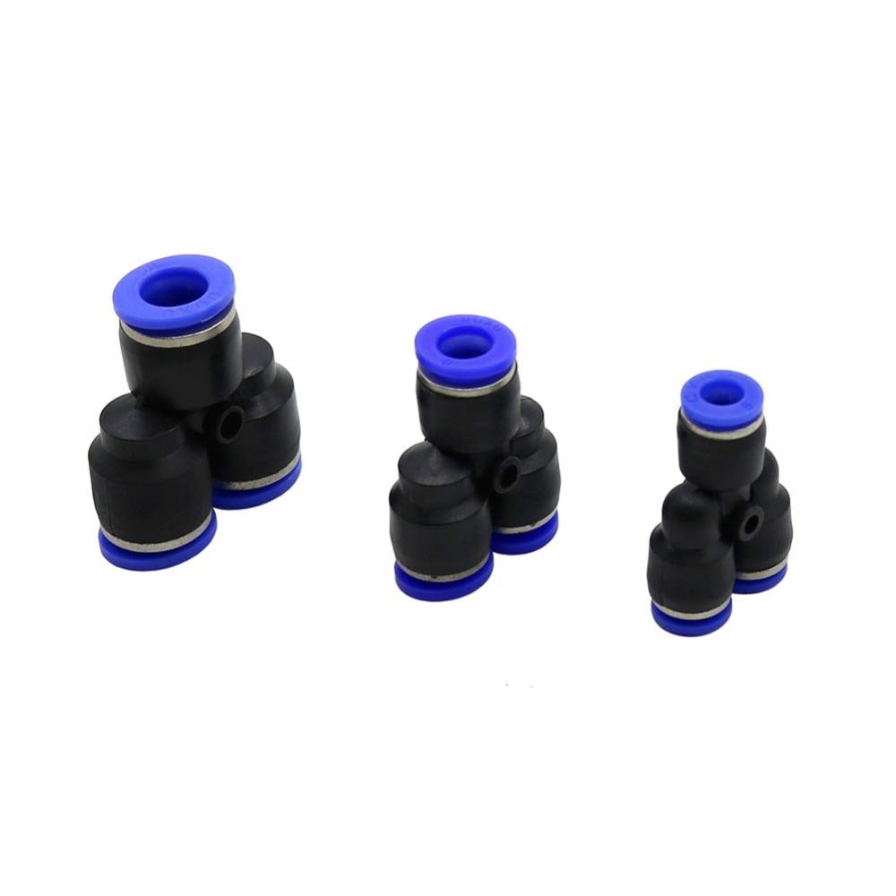 Connettore per tubo flessibile Connettore a Y con bloccaggio a slittamento da giardino, attacco rapido for ugello di raffreddamento a nebbia, 6 mm, 8 mm, 10 mm, connettore di bloccaggio, 50 pezzi