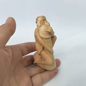 希少品　木彫り　木製 女性像 裸婦像 置物 オブジェ　バリ 工芸品　裸体　彫刻 楽天市場】品質保証 【極上の木彫】 美少女 ◇美女◇女神◇玄関