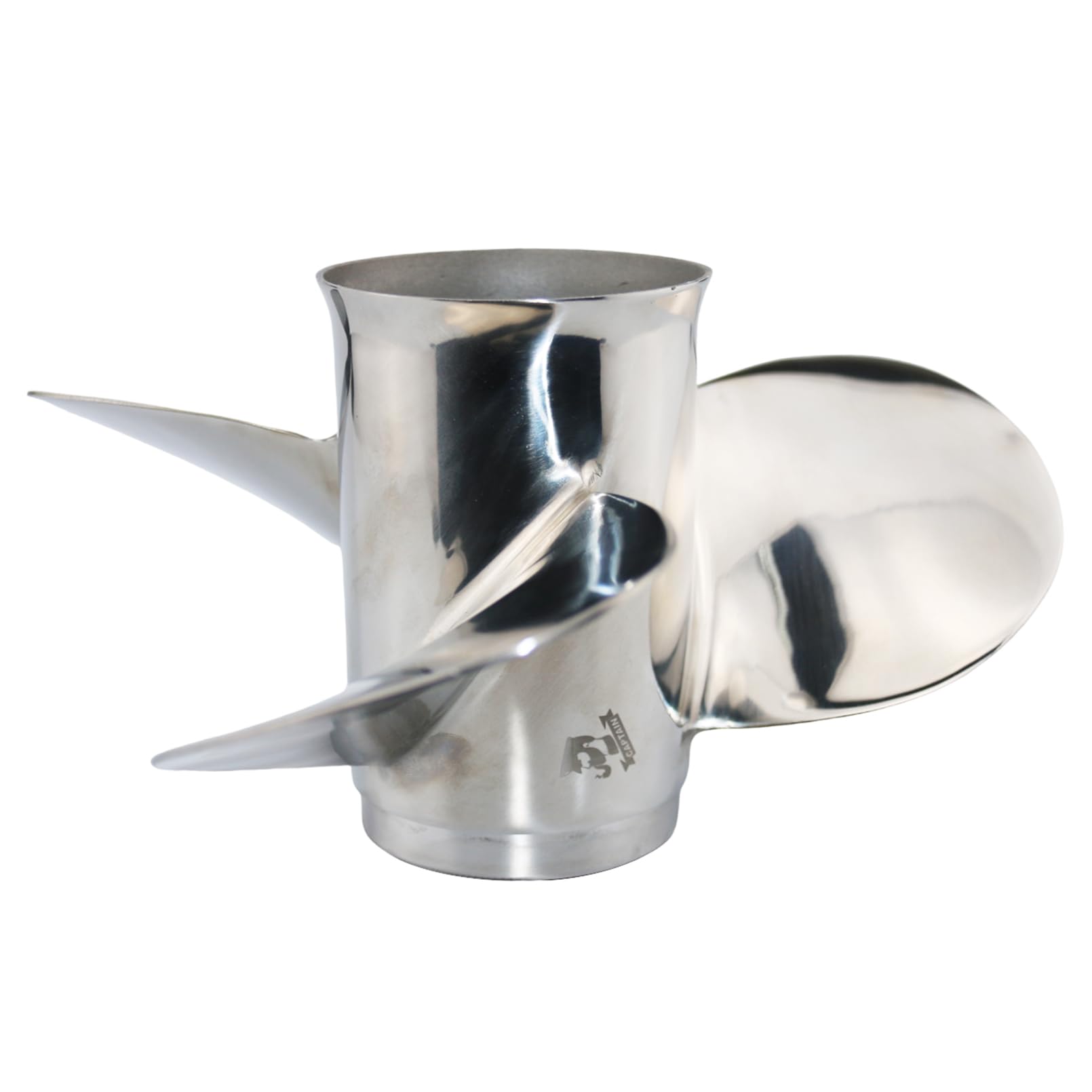 Elica fuoribordo in acciaio inox, 10 Spline Dente Match per motori fuoribordo Yamaha 20-30HP, RH, 3 lame