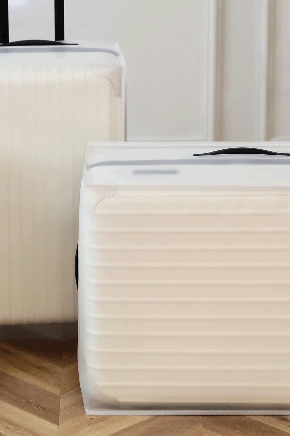 Luggage Cover 20 22 24 28 Inch Suitcase Cover Rolling Luggage Cover Protector Clear EVA Suitcase Cover for Carry on Luggage(20Inch)