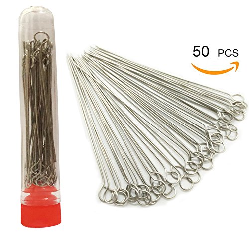 Oess 2 Pcs Reusable Inoculating Loop Holders With 50Pcs 10Ul Nichrome Needle Tips Inoculation Loop For Bacterial Tissue Culture #TOP2