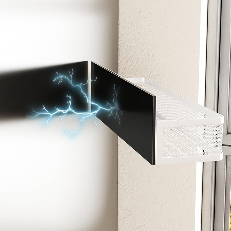 Miniatura 6 de Housmile Estante magnético para especias, paquete de 3 estantes magnéticos móviles, organizador de nevera, estantes magnéticos para organización y