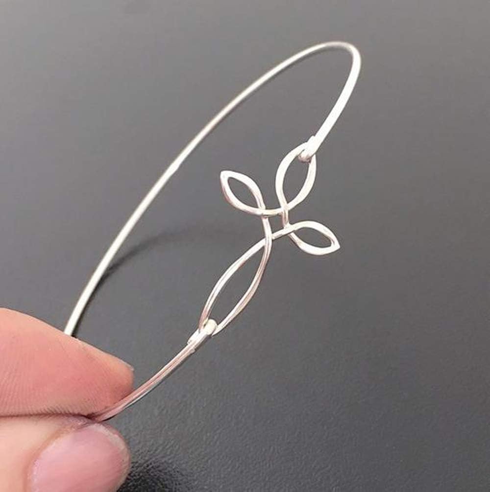 Sterling Silver Cross Bracelet Bangle Religious Jewelry Gift for Mom Daughter Sister Women Friend - Image 2