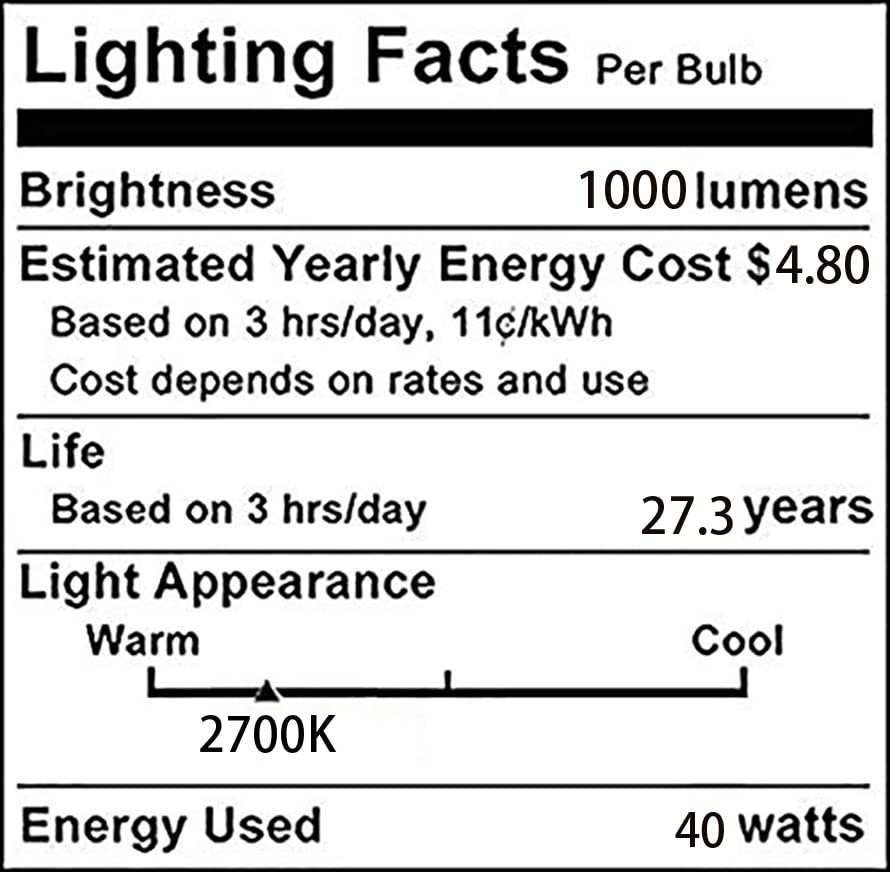 Bombilla incandescente de tungsteno E17 de 40 W, bombilla S11, bombilla de globo transparente, bombilla halógena de 150 W, equivalente a lámpara de lava para ventilador de techo, lámpara colgante para 9