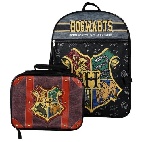 Image of Bioworld Harry Potter Hogwarts Kids 2-Pc 16-Inch Backpack With Trunk-Inspired Lunch Kit