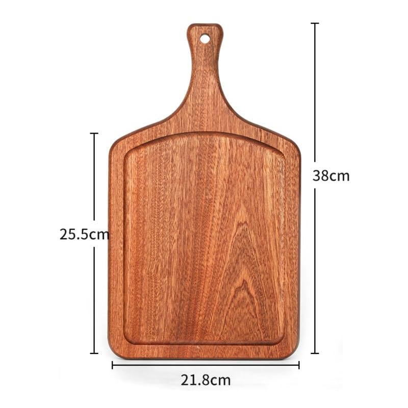 Bandejas Servir Comida Bandeja de Carne Madera Maciza, Bandeja Comida ébano, for Pizza, vajilla Mesa Cama