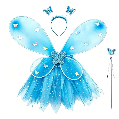 Disfraz de alas led de mariposa para niñas miniatura 2