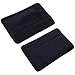 Wanty 2 Pieces Home Office Polyester Removable Durable Machine Washable Office Chair Armrest Slipcovers Covers Protect Armrests (Black)