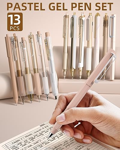 Set 13 piezas bolígrafos gel y útiles escolares Nicpro miniatura 4