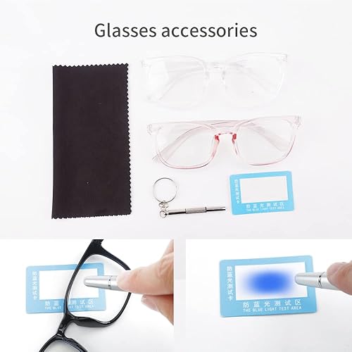 Miniatura 5 de Paquete de 2 lentes de luz azul para mujer, anteojos de luz azul, anteojos de luz azul para hombre, anteojos de luz azul para mujer, anteojos de