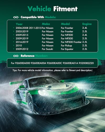 Image of SCITOO AC Compressor fit for Nissan for Frontier 2.4L 2006-2008 2011-2015 | Fast Cooling, Ultra Low Noise (≤72 dB)Air Conditioner Compressor with Clutch, Easy Installation, 92600EA000 92600EA00A