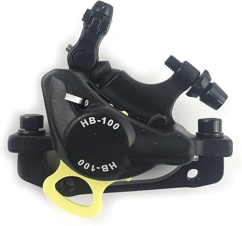 catazer MTB Road HB-100 MTB Road Line Pulling Hydraulic Disc Brake Calipers Front & Rear Mountain Bike Disc Brake E-Bike Disc Brake (1 Pcs Black Front)