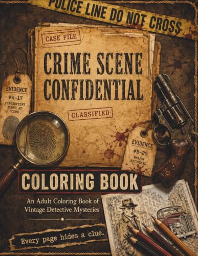 Crime Scene Confidential Coloring Book