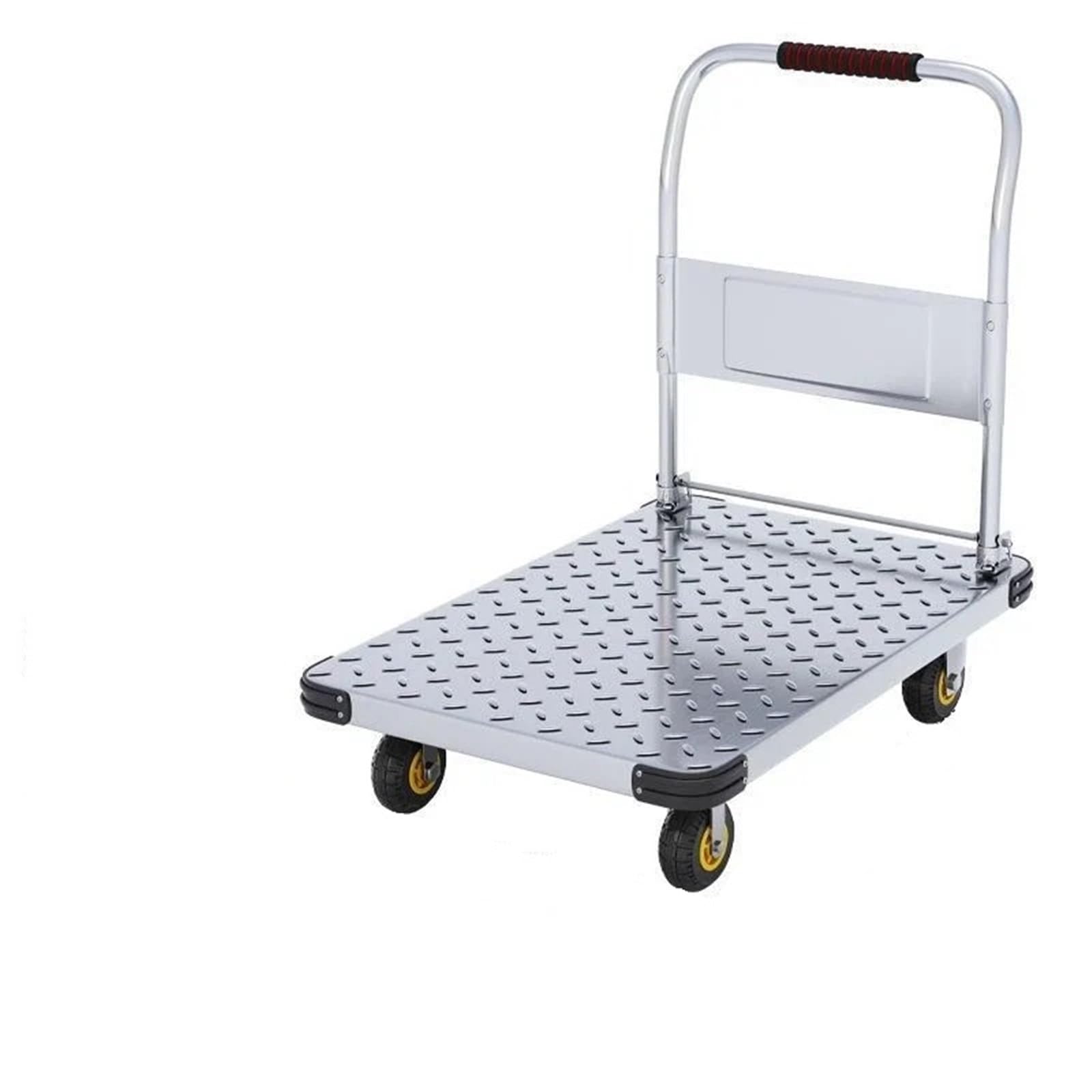 Platform Truck Cart, Folding Platform Truck Cart, Portable Four Wheel Silent Warehouse Flatbed(90 60cm)