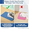 Mumeson Sewing Machine Pad With Pockets - Waterproof, Anti-Vibration Mat For Sewing Table, 26x26 Inch With Thread Holder