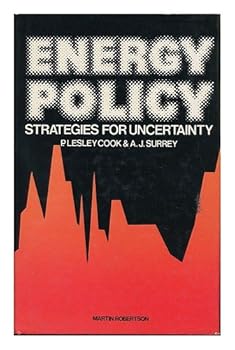 Hardcover Energy policy: Strategies for uncertainty Book