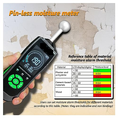 Humidimètre bois MT68 avec détecteur sans contact et écran LCD