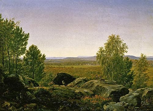 Lienzo artístico de Jean Bidauld, elegante póster de paisaje de amanecer de 60x90cm