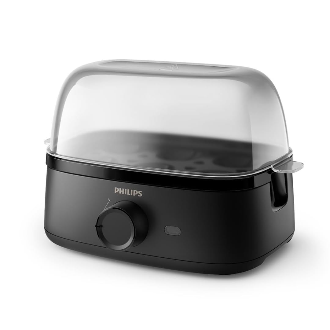 Philips Egg Cooker 3000 Series, Up to 6 Eggs, Soft, Medium and Hard