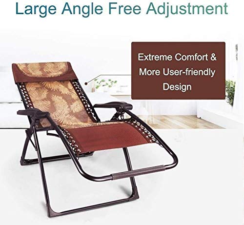 Fauteuil relax de jardin pliable robuste anti mal de dos pour adulte