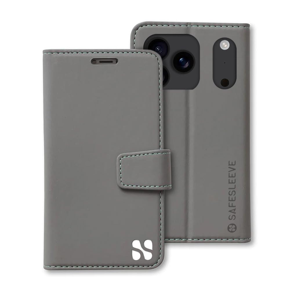 Amazon.co.jp: SafeSleeve EMF Blocker レザーケース iPhone 17 Pro