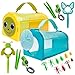 essenson Kit de 2 unidades de atrapasueños de insectos con jaula de critter y mariposa, kit de explorador al aire libre con pinzas, lupa, silbatos para exploración de patio trasero