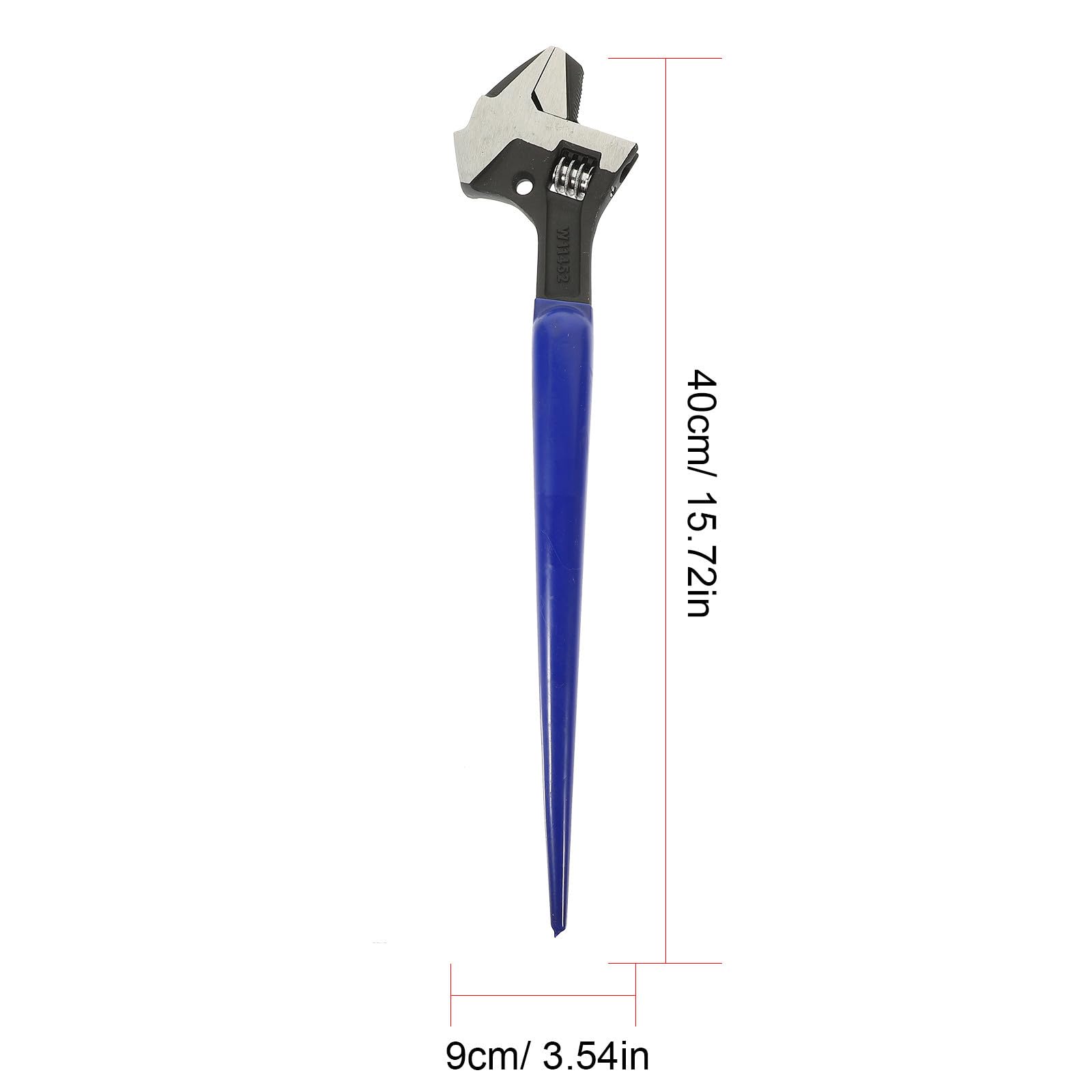 MAGICLULU Clé à Molette Robuste 12 Pouces en Acier Léger Facile à Transporter pour Bricolage et Travaux Lourds avec Ouverture Réglable et Design à Queue Pointue