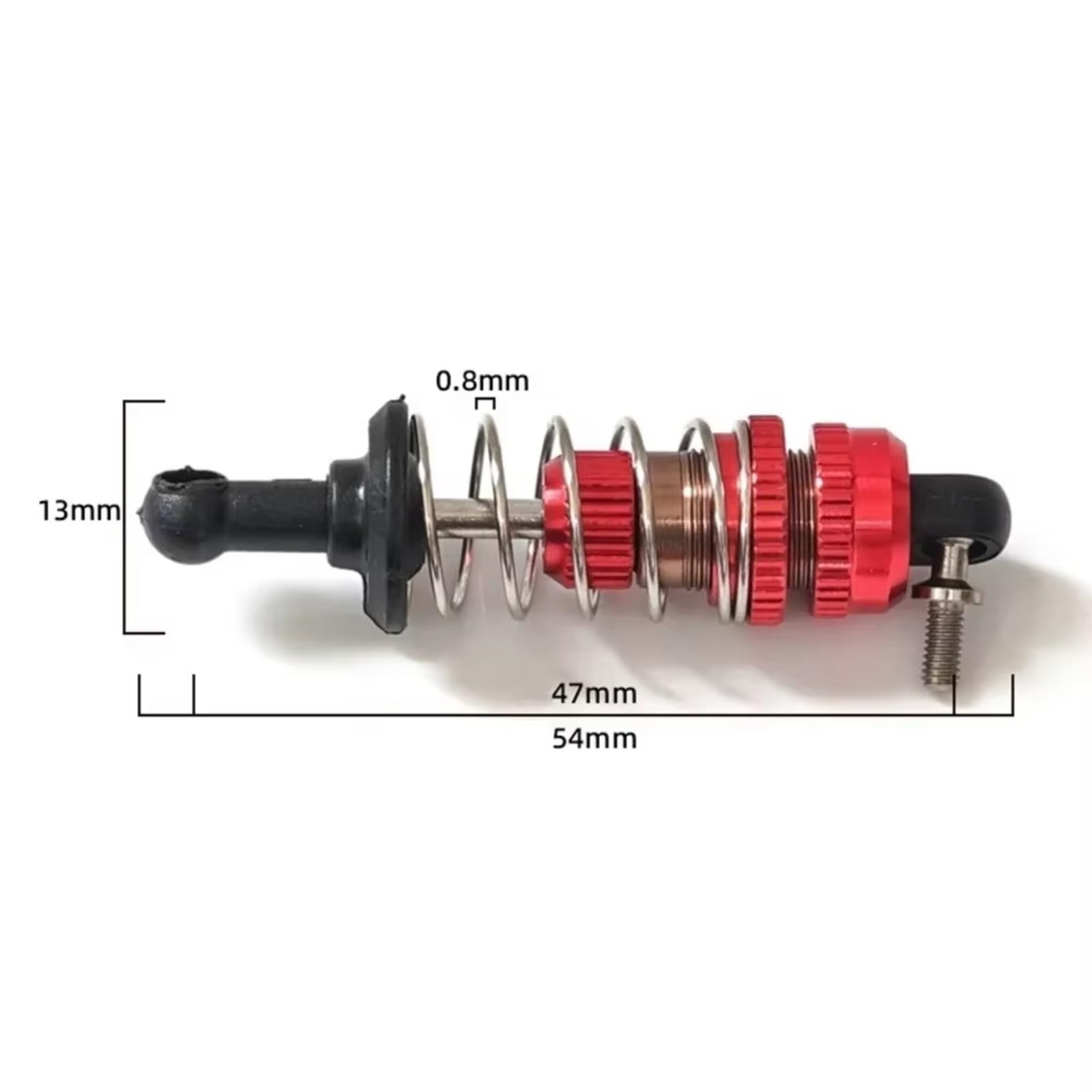 D'Amortisseur Rc Compatible avec SG1603 pour UDIRC UD1601 UD1603 UD1604 UD1607 1/16 RC Voiture Mise À Niveau Pièces Accessoires 4 Pièces Amortisseur en Métal