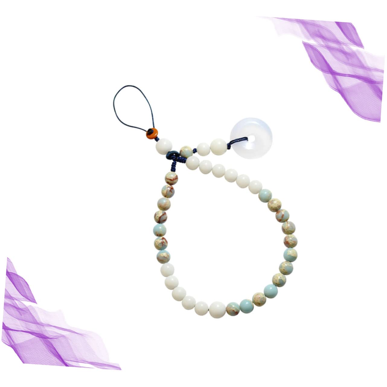 DOITOOL cadena de teléfono de estilo chino brazalete pulseira llavero cordón de teléfono móvil de estilo chino billetera correa de teléfono corta correas de teléfono mano