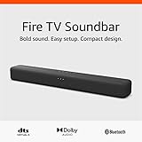 Amazon Fire TV Soundbar, 2.0 speaker with DTS Virtual:X and Dolby Audio, Bluetooth connectivity